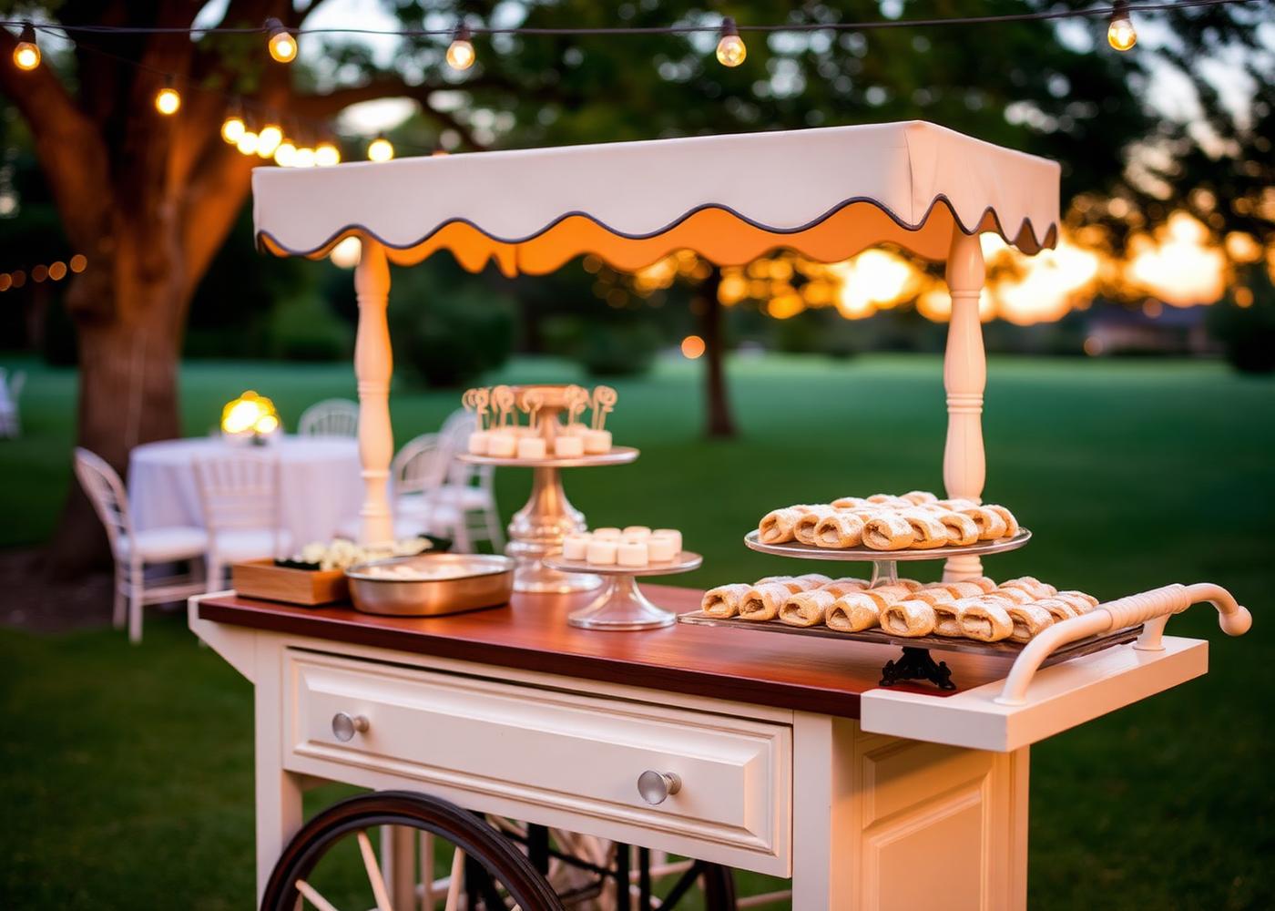 Cannoli cart at an event